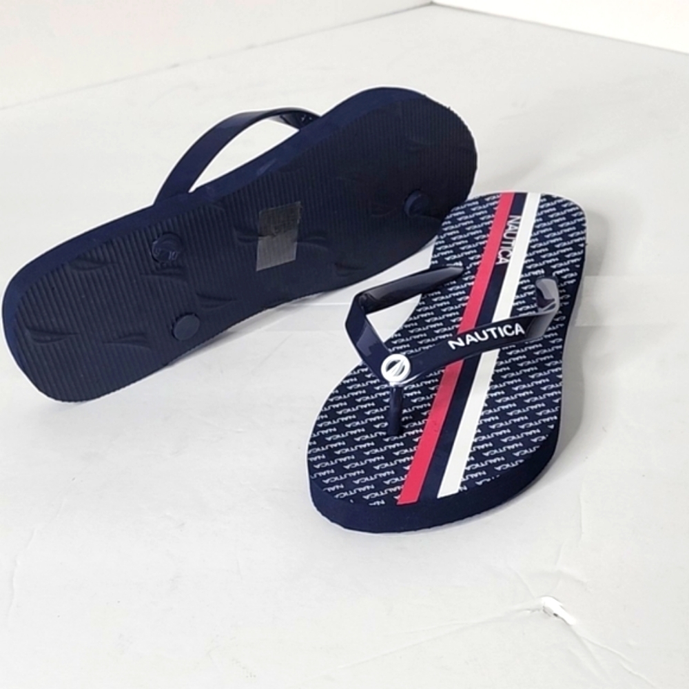 Nautica Womens Hatcher Blue Slip-On Casual Thong Flip Flop Sandals Size 9 - Picture 5 of 6